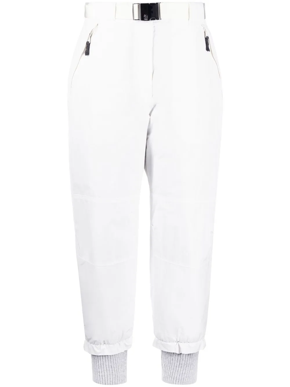 

Brunello Cucinelli pantalones slim con cinturón - Blanco