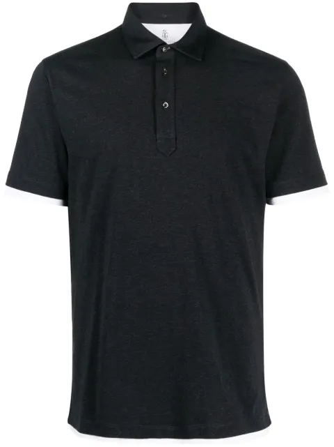 Brunello Cucinelli layered polo shirt
