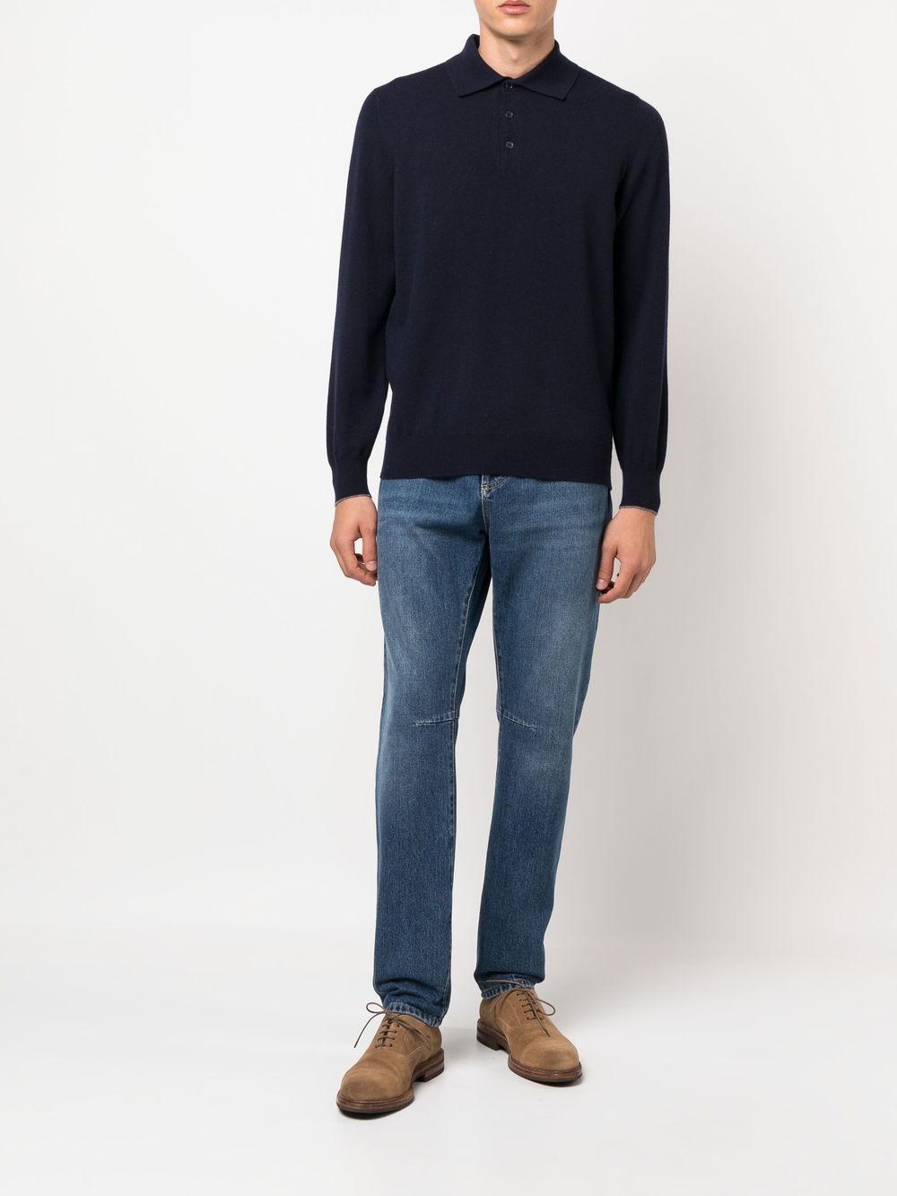 Brunello Cucinelli Slim-fit jeans - Blauw
