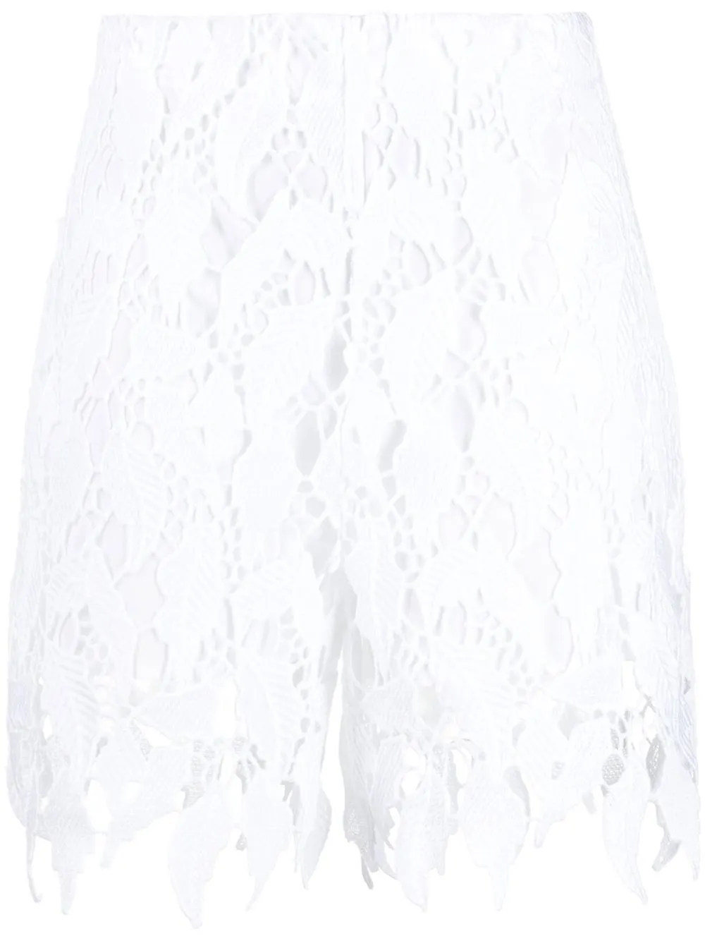 

Erika Cavallini floral embroidered short shorts - White