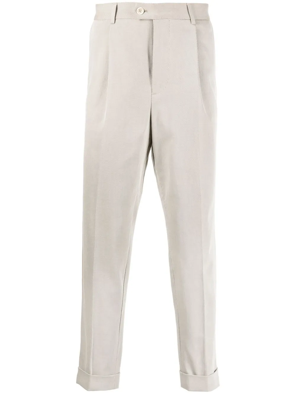 

Brunello Cucinelli straight-leg cotton trousers - Neutrals