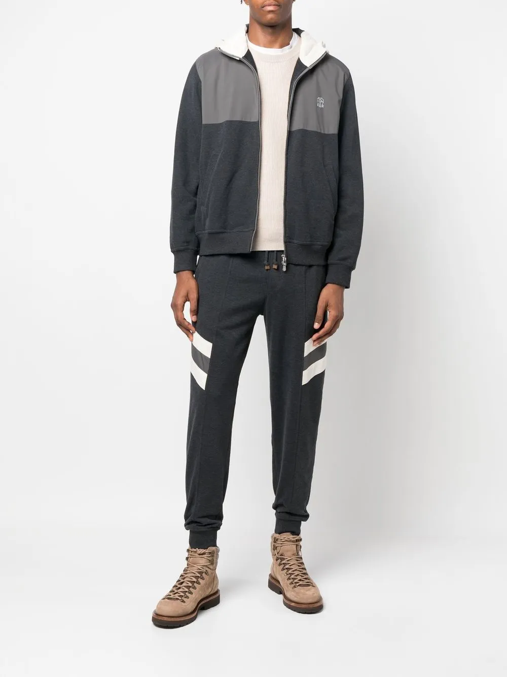 Brunello Cucinelli Trainingsbroek met trekkoord - Zwart