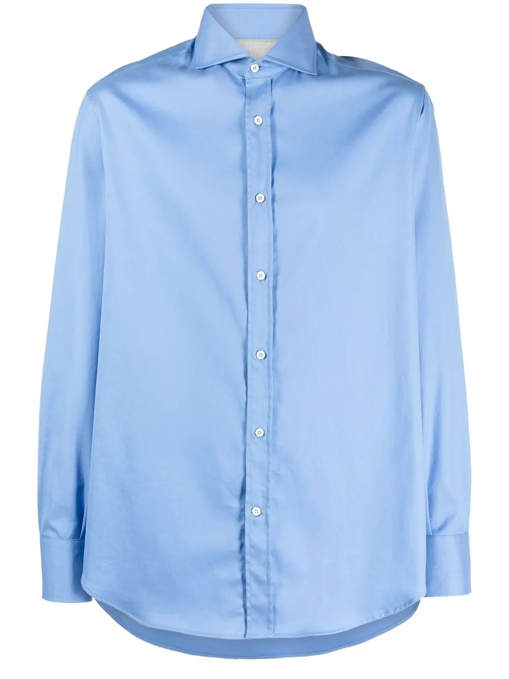 

Brunello Cucinelli camisa con detalle plisado - Azul