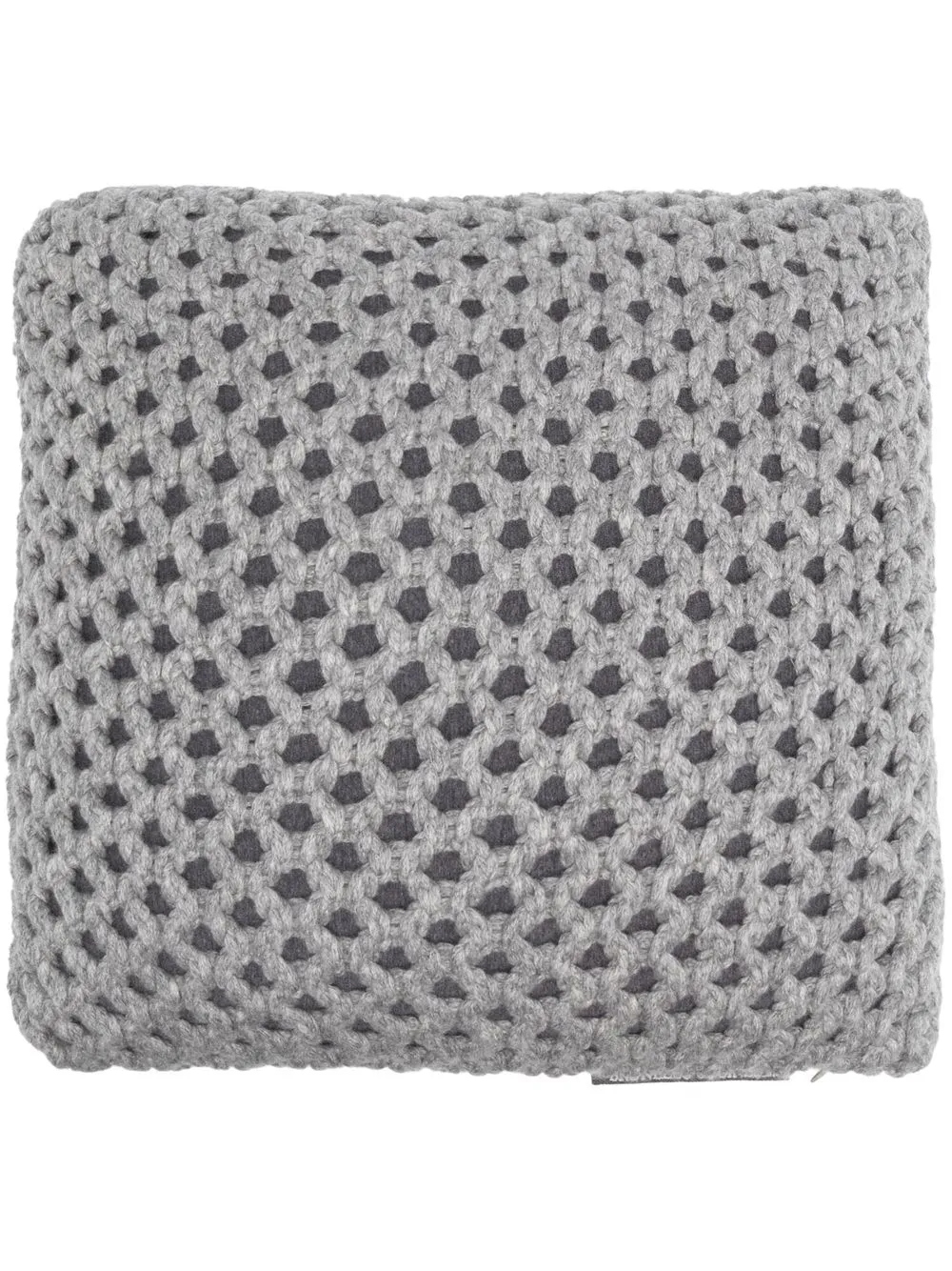 

Brunello Cucinelli cojín tejido flojo - Gris