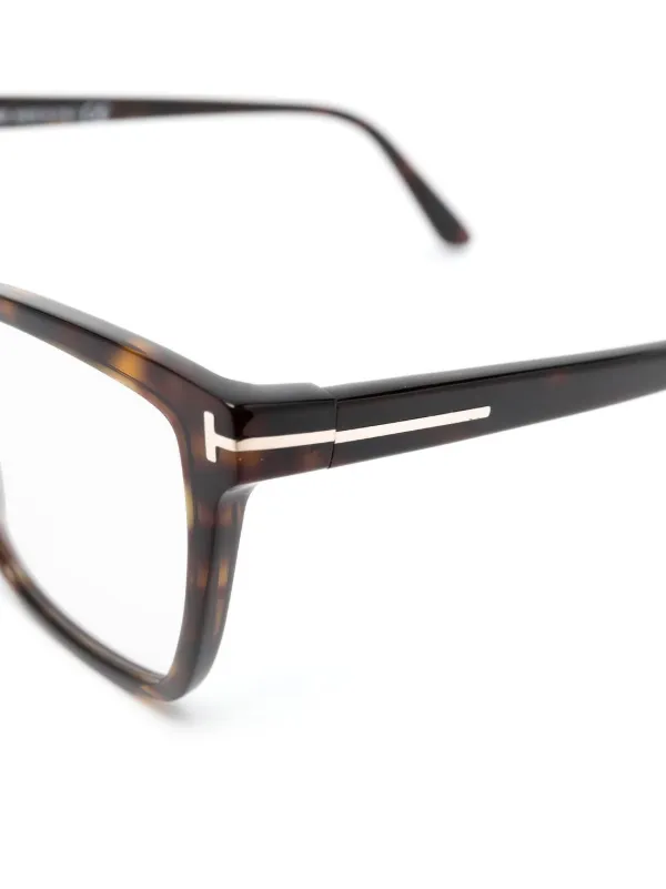TOM FORD Eyewear トータスシェル 眼鏡フレーム | ブラウン | FARFETCH JP