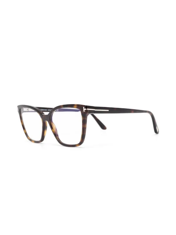 TOM FORD Eyewear トータスシェル 眼鏡フレーム | ブラウン | FARFETCH JP