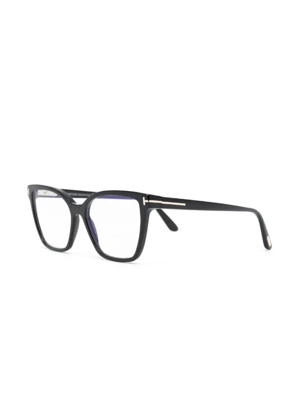 TOM FORD ブラックスクエアフレームメガネ TOM FORD Eyewear トム・フォード・アイウェア スクエア眼鏡フレーム