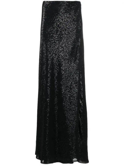 Brunello Cucinelli sequin silk maxi skirt