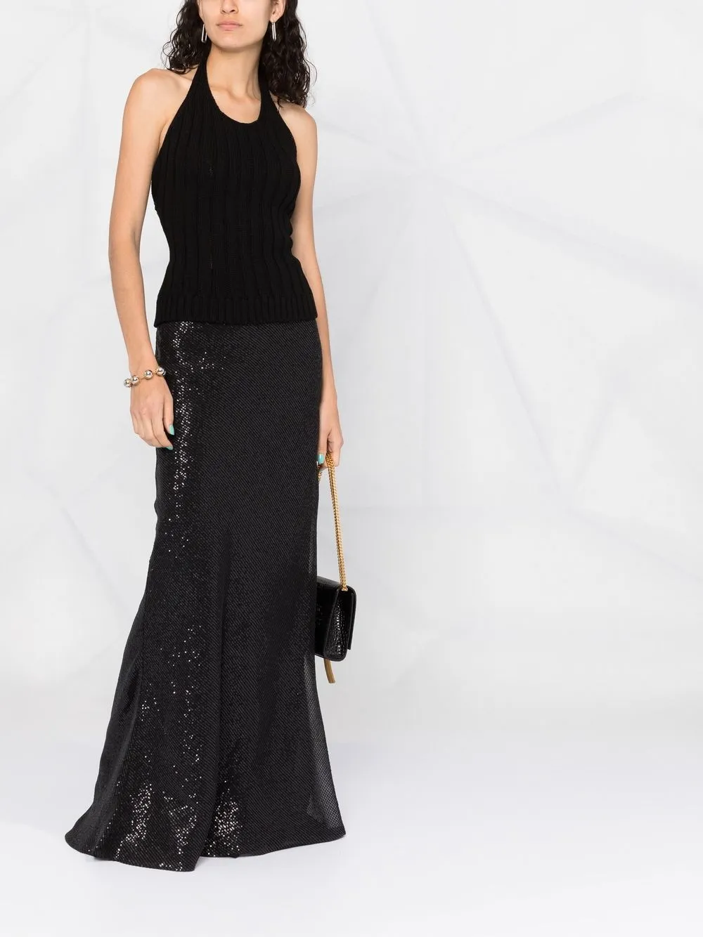 Brunello Cucinelli sequin silk maxi skirt | High-Waisted Skirts | Image 2
