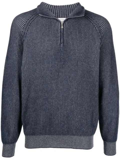 Brunello Cucinelli ribbed-knit cashmere jumper