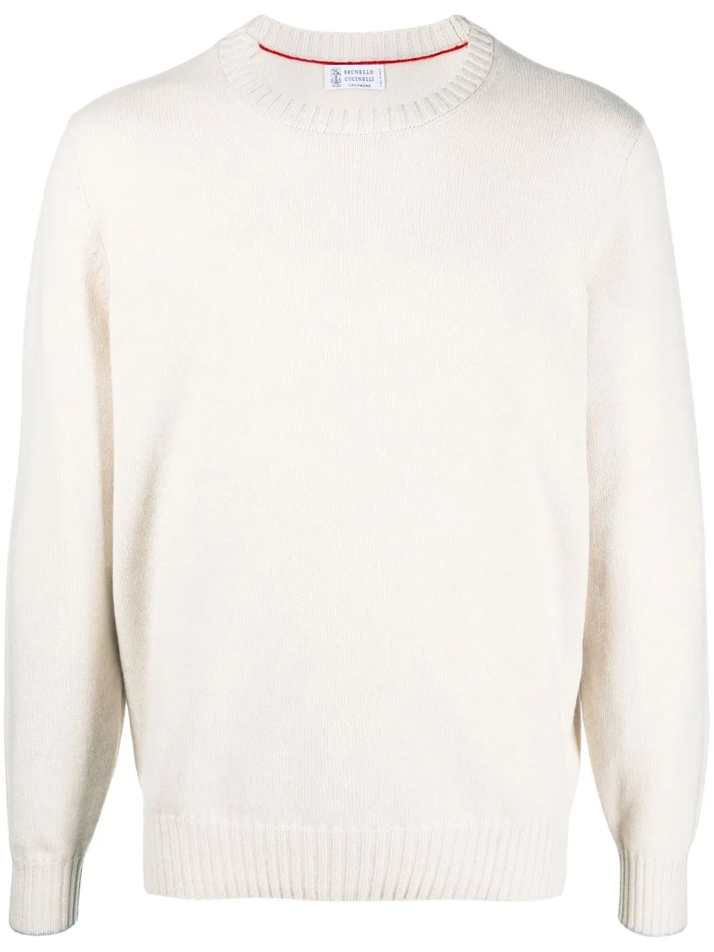 

Brunello Cucinelli ribbed-trim cashmere jumper - Neutrals