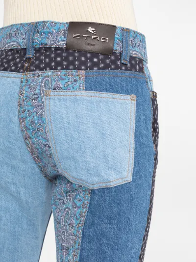 patchwork flared jeans | ETRO | Eraldo.com