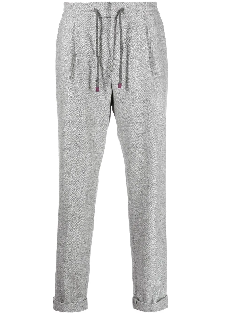 

Brunello Cucinelli pantalones con cordones en la pretina - Gris