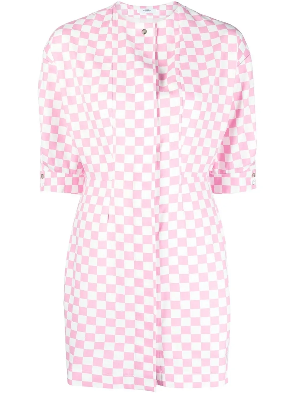 

Roseanna vestido camisero con cuadros estampados - Rosado