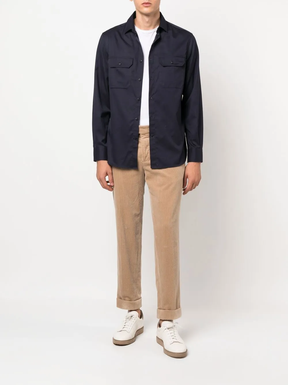 Brunello Cucinelli Ribfluwelen broek - Beige