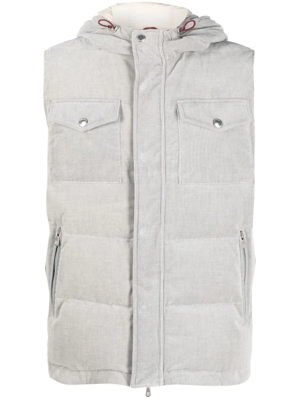 

Brunello Cucinelli padded gilet jacket - Grey