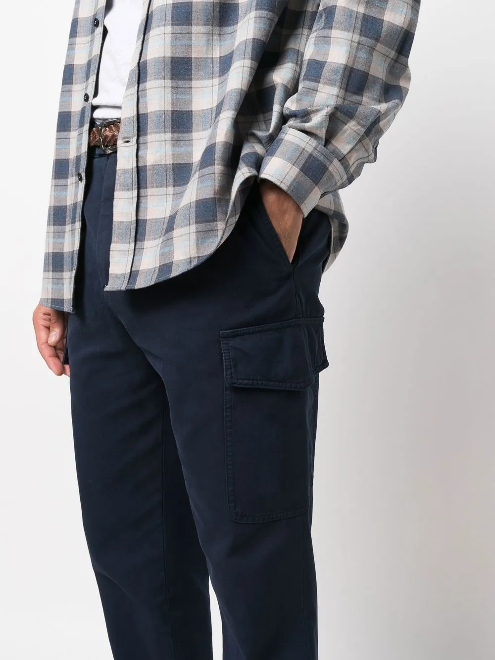 パンツ Brunello Cucinelli Technical Cotton Darted Trousers Gabardine garment dyed trousers for Man in White | Brunello