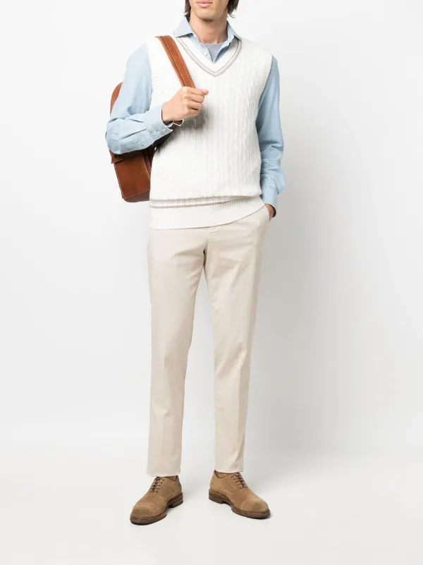 Brunello Cucinelli ケーブルニットベスト - Farfetch