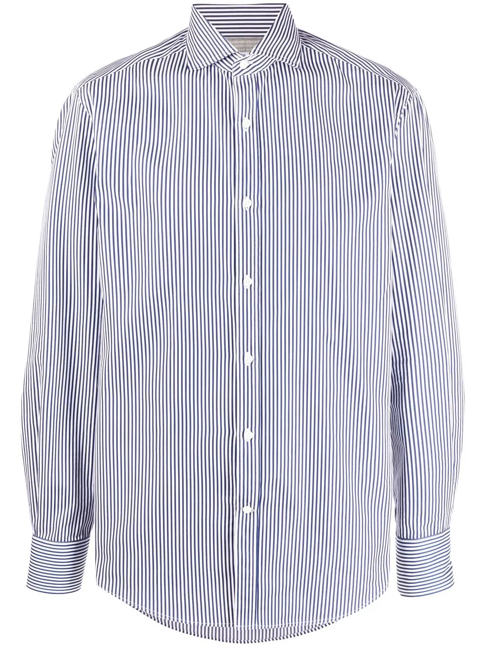 

Brunello Cucinelli striped cotton shirt - Blue