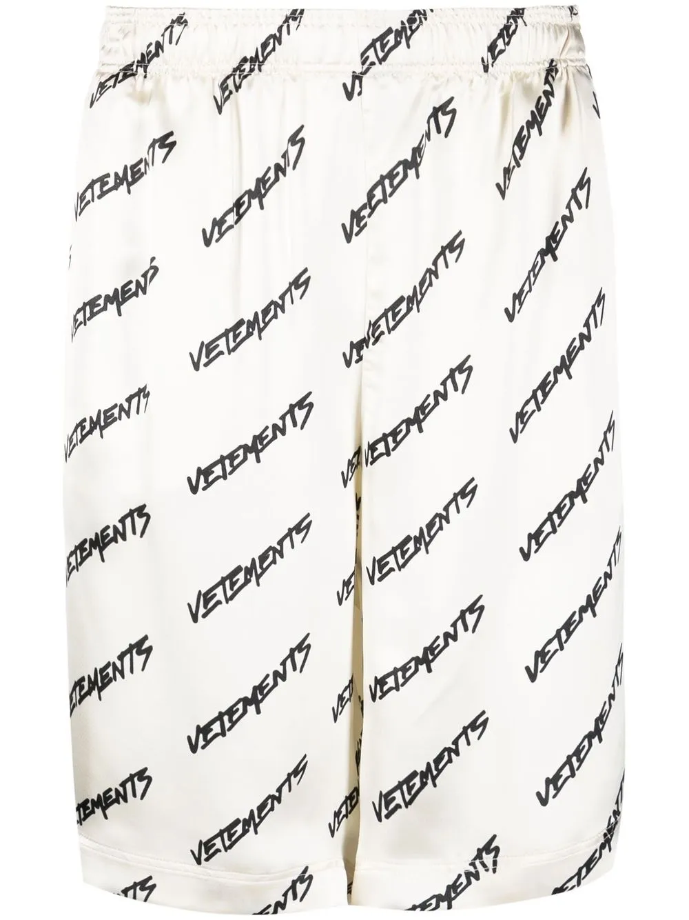 

VETEMENTS bermudas con logo estampado - Blanco