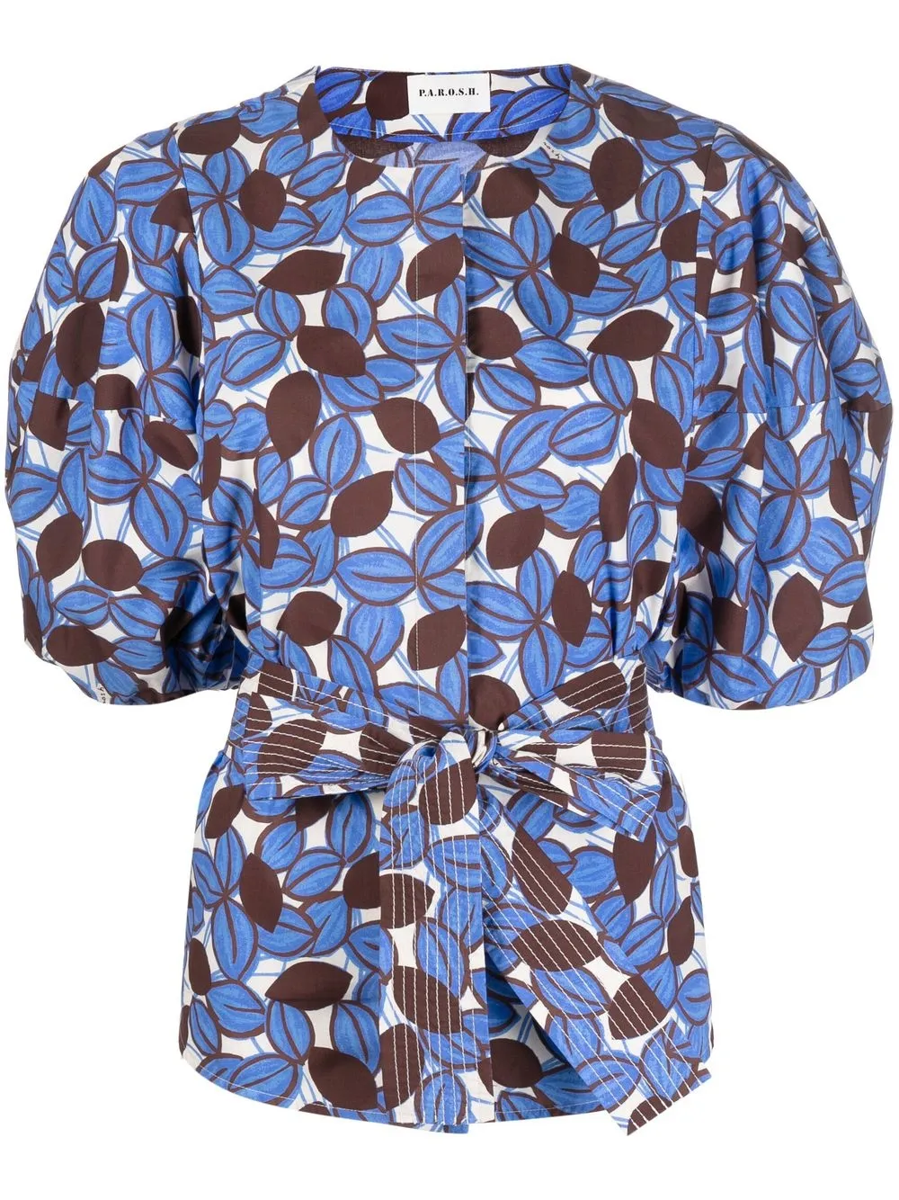 

P.A.R.O.S.H. graphic-print blouse - Blue