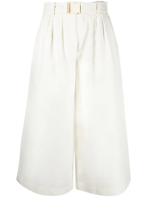 Moncler belted cropped trousers