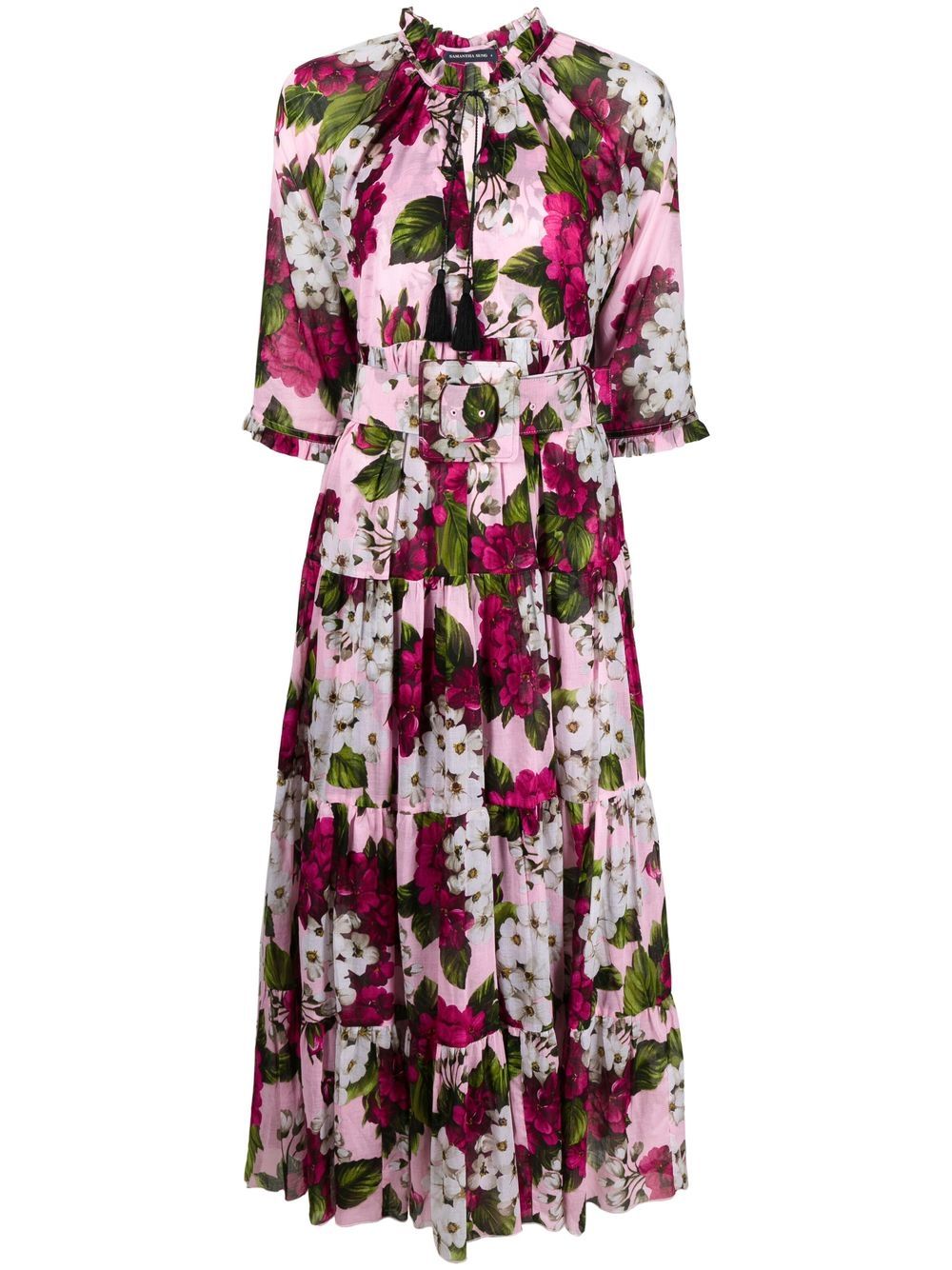 Samantha Sung Eden floral-print Long Dress - Farfetch