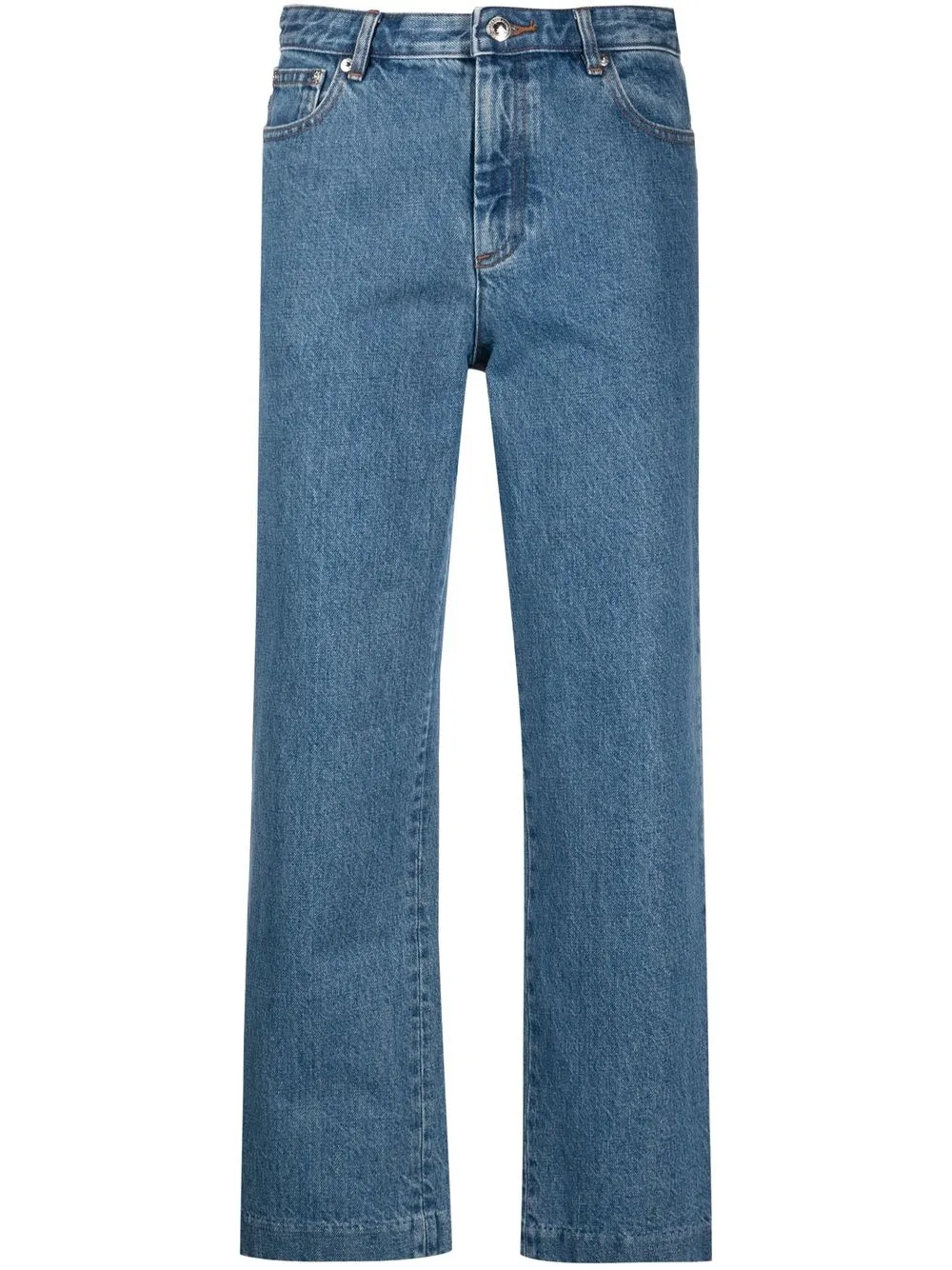 

A.P.C. high-rise cropped jeans - Blue