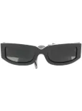 Sunnei wraparound tinted sunglasses - Black