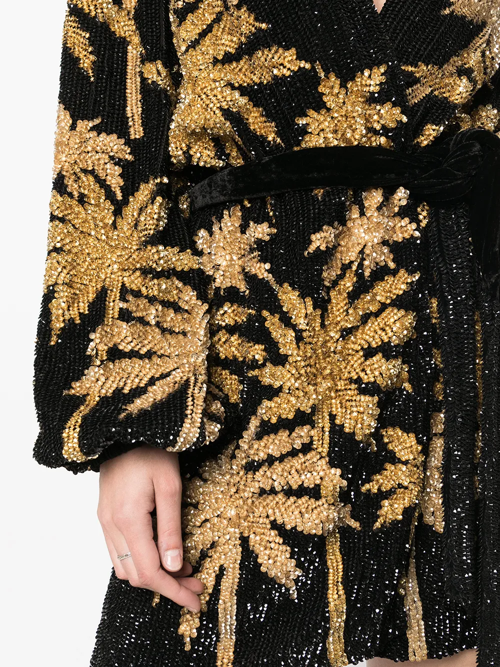 Retrofete Gabrielle Palm treeprint Robe Farfetch