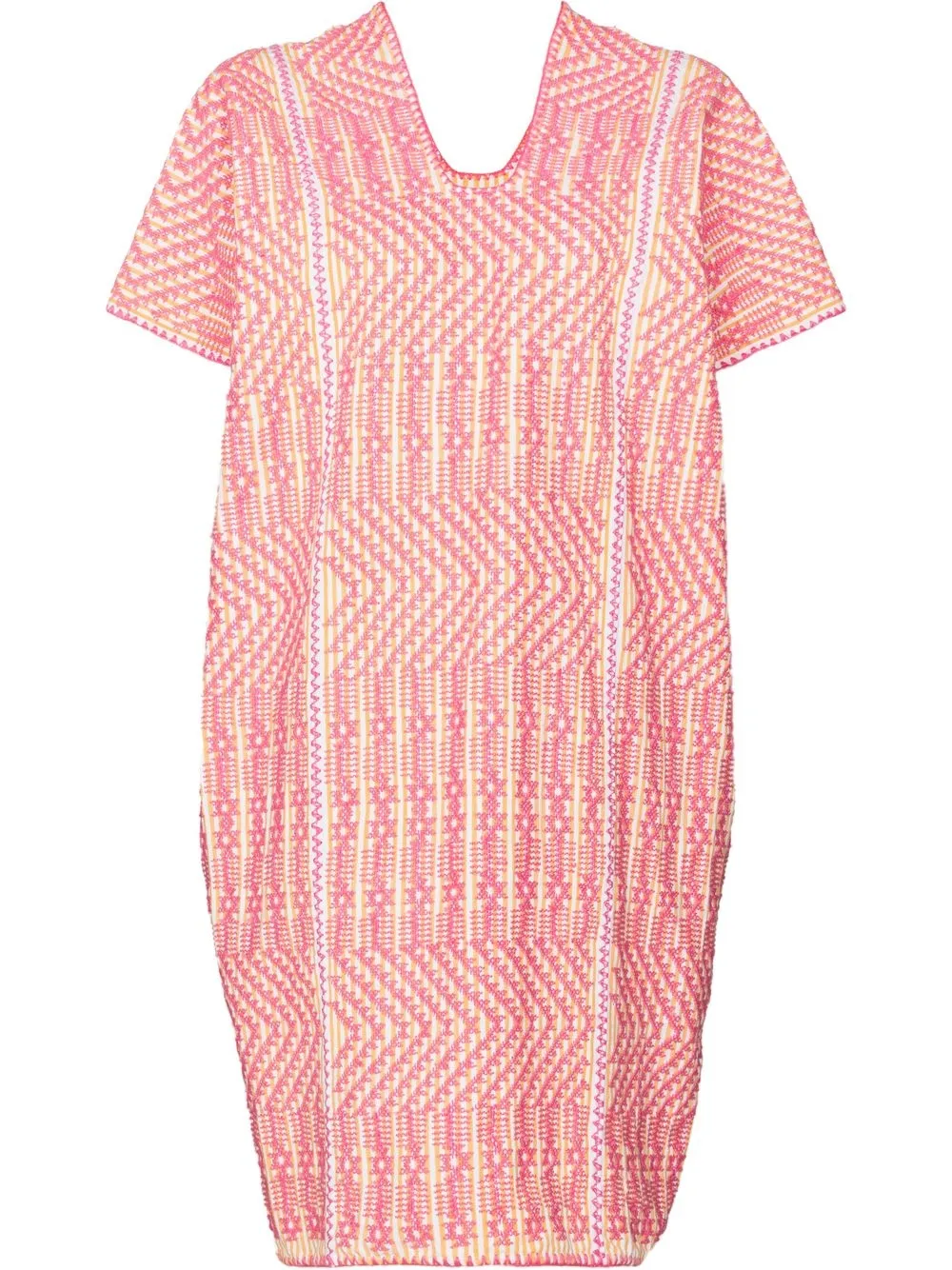 

Pippa Holt embroidered shift dress - Yellow