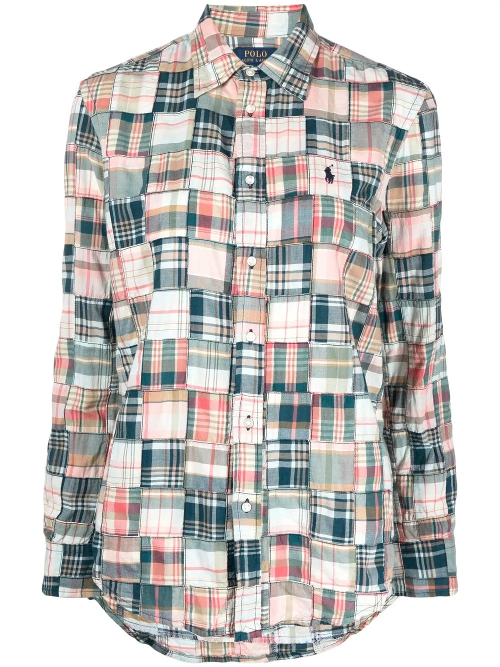 

Polo Ralph Lauren plaid patchwork cotton shirt - Blue