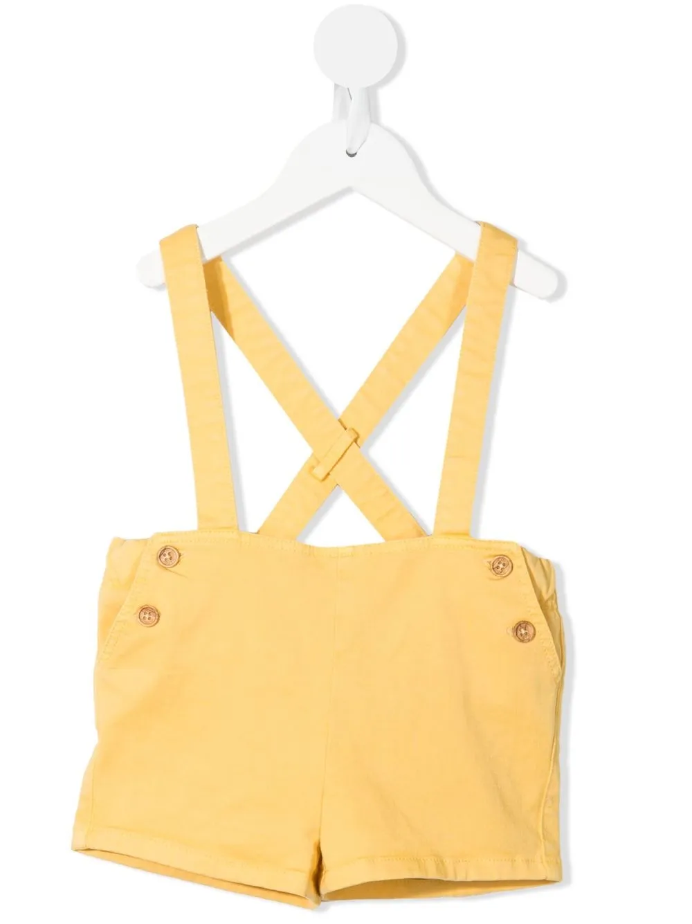 

NANOS straight-leg short dungarees - Yellow