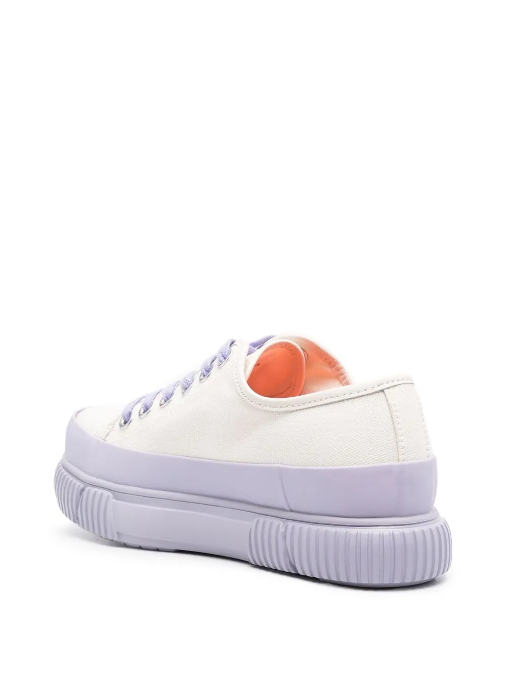 two color sneakers