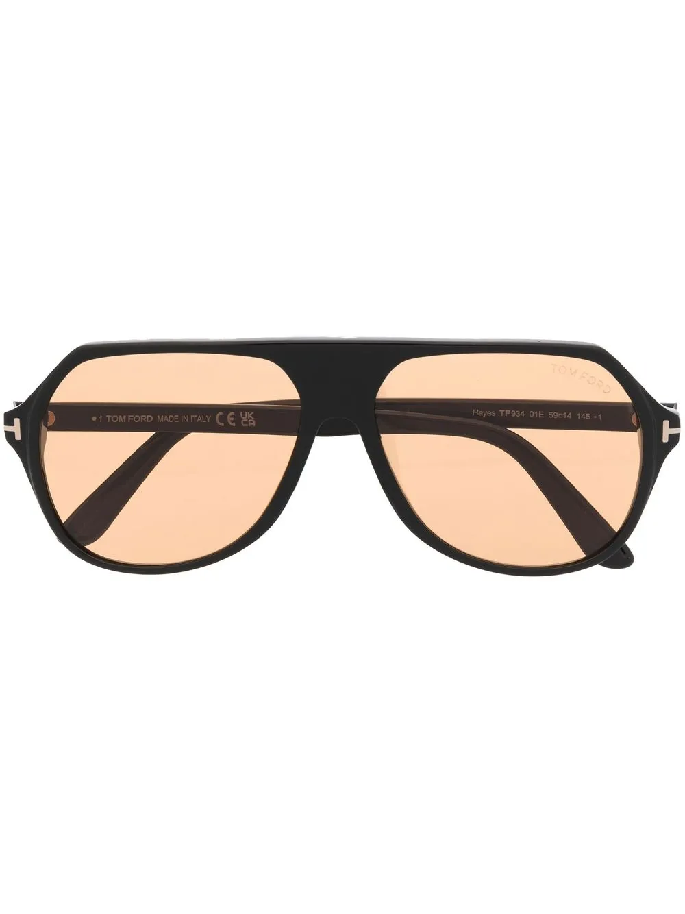 

TOM FORD Eyewear Hayes oversize-frame sunglasses - Black