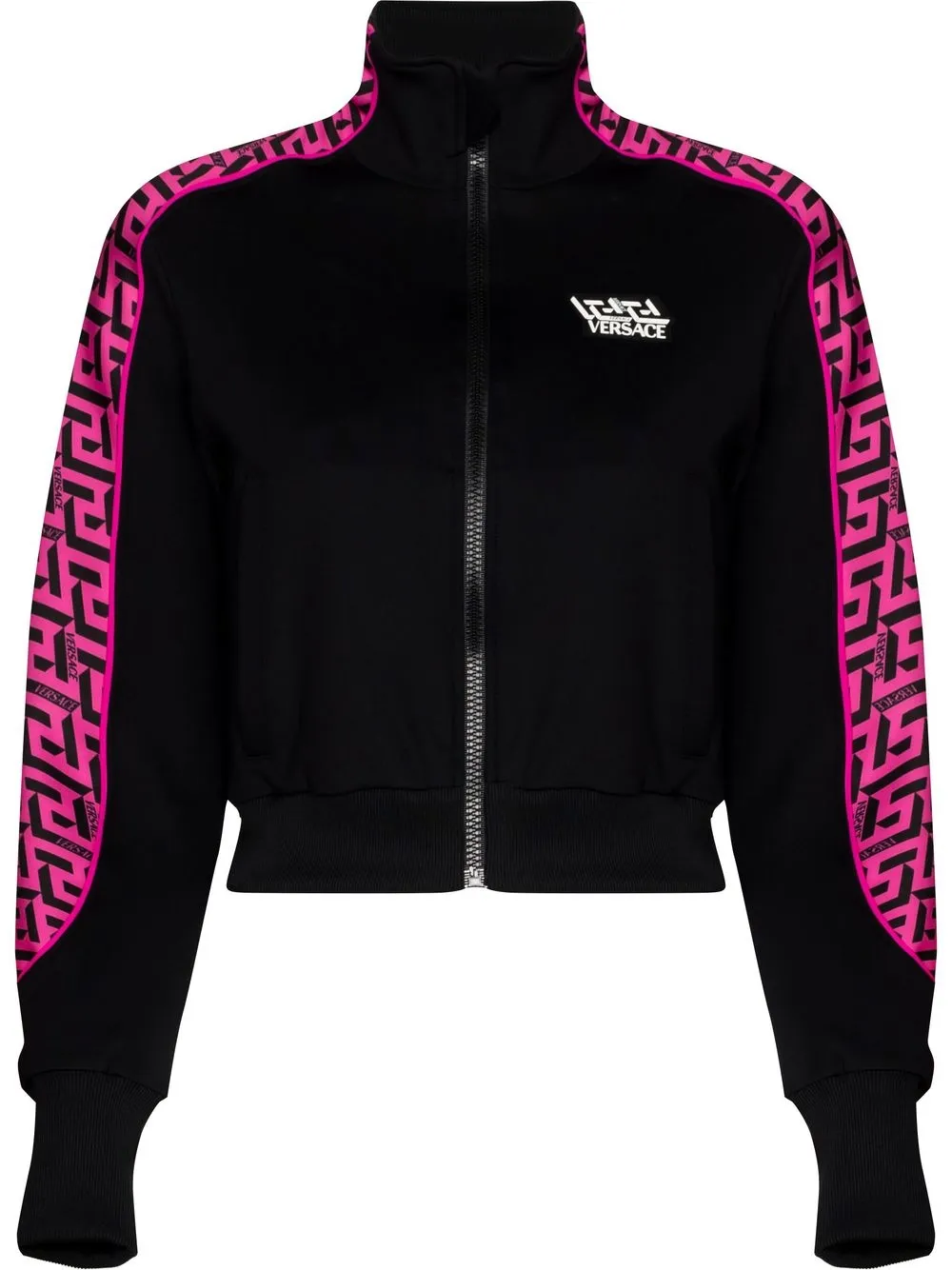 versace la greca zip up jacket