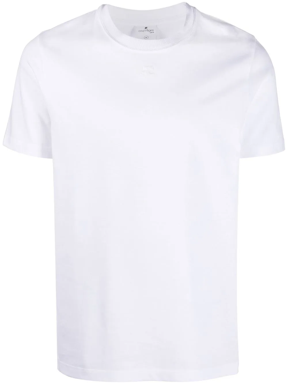 

Courrèges playera con parche del logo - Blanco