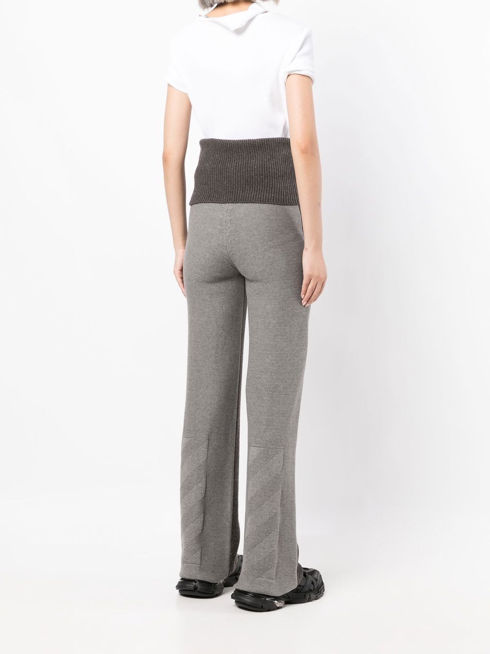 Off-White Languid straight leg knitted trousers Women