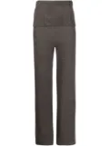 Off-White Languid straight leg knitted trousers - Grey