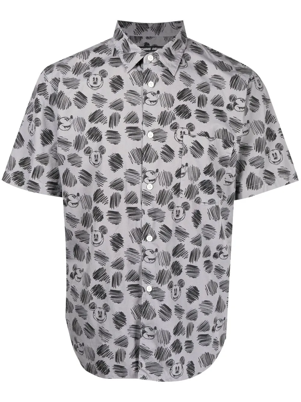 

Comme Des Garçons Homme Deux camisa con estampado de Mickey - Gris