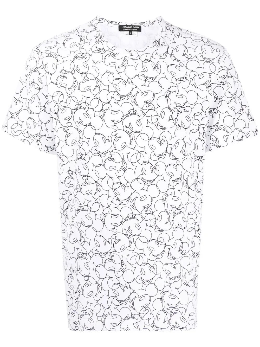 

Comme Des Garçons Homme Deux all-over Mickey print T-shirt - White