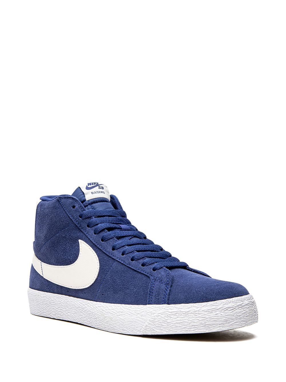 Shop Nike Sb Blazer Mid "deep Royal Suede" Sneakers In Blue