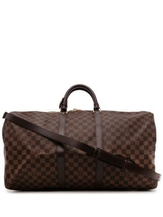 Louis Vuitton 2014 pre-owned Damier Ebène Keepall Bandoulière Travel Bag -  Farfetch