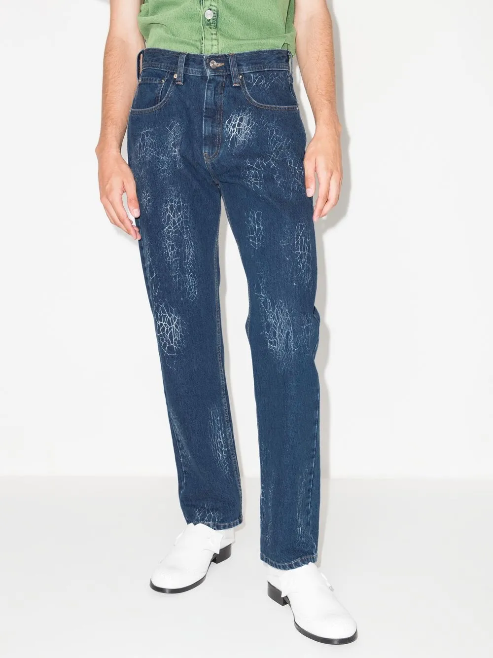 Namacheko Straight jeans - BLUE SPIDER NET