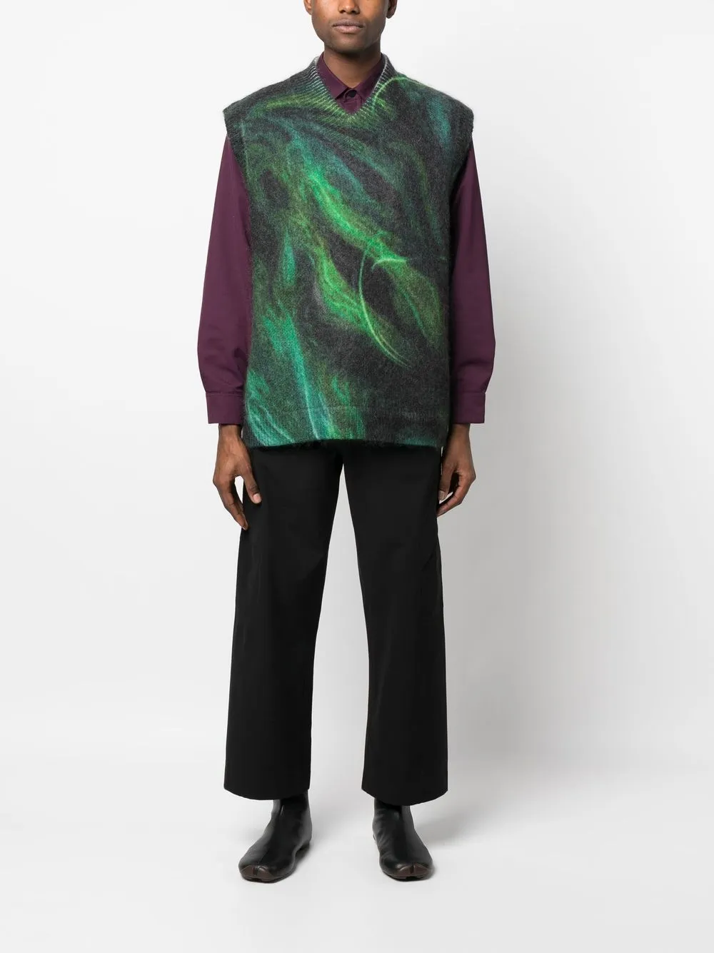 Namacheko x Browns Focus mouwloze trui - Groen