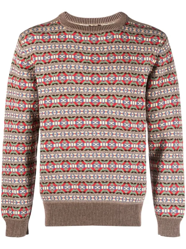 BODE Coast Fair Isle Jumper - Farfetch