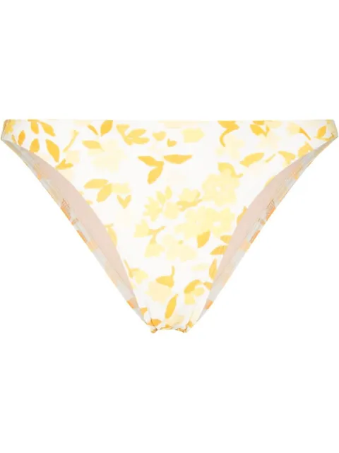 peony - floral-print bikini bottoms