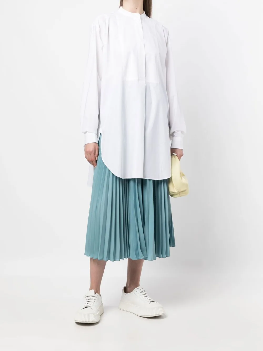 Sofie D'hoore Blouse met bandkraag - Wit
