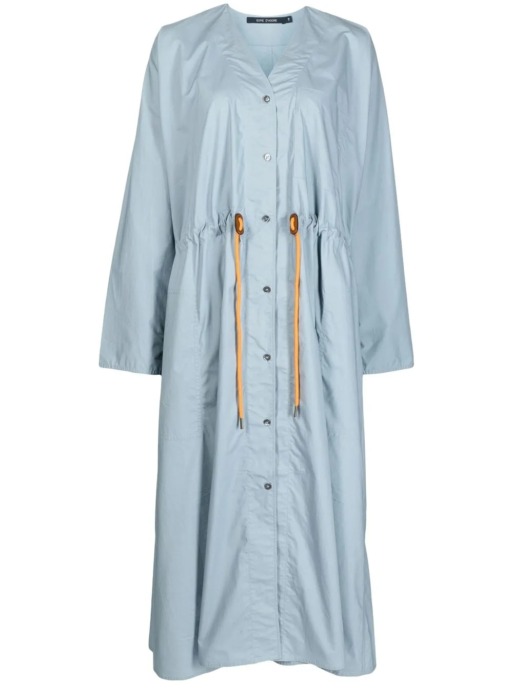 

Sofie D'hoore vestido midi Douglas - Azul
