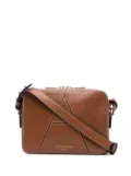 Aspinal Of London embroidered-logo camera bag - Brown